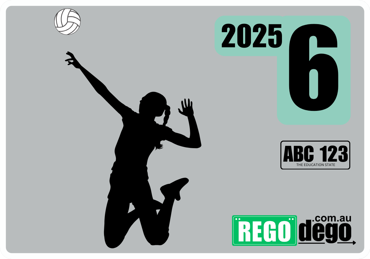Volleyball - REGO Reminder Sticker