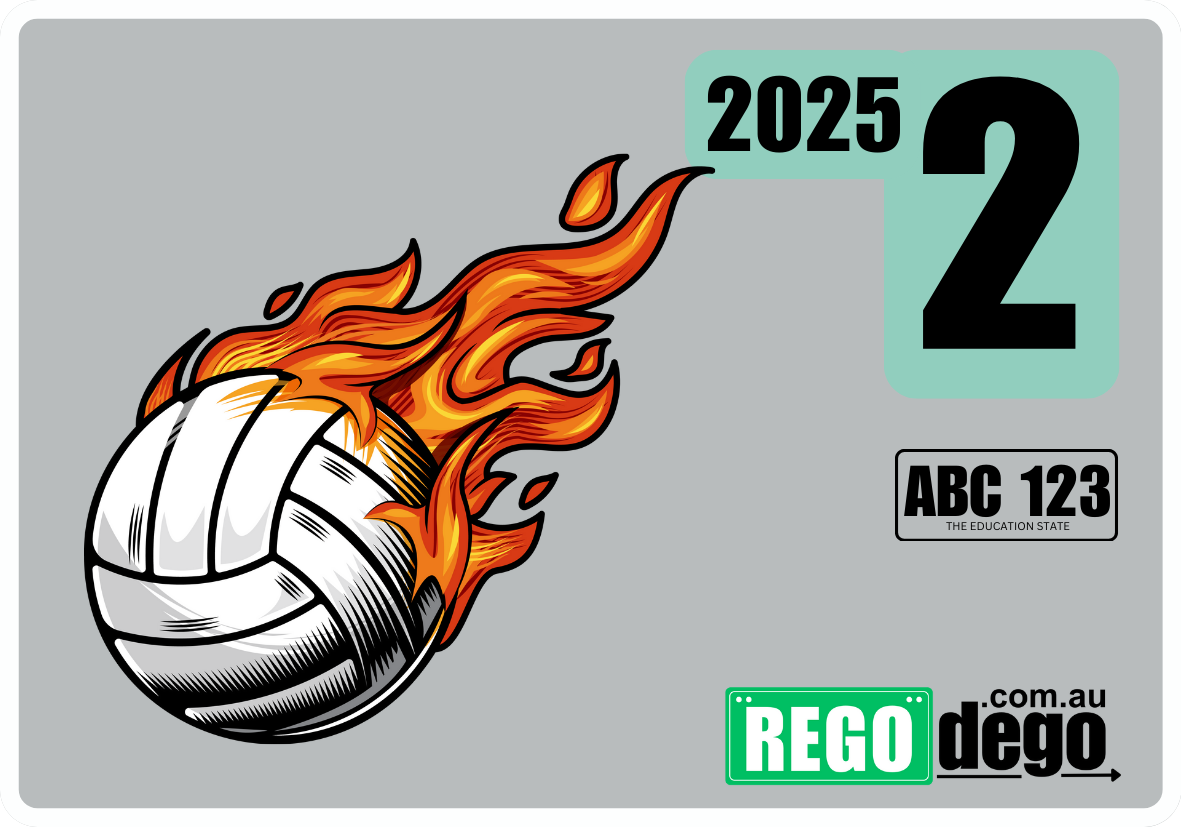 Volleyball - REGO Reminder Sticker