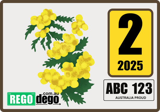 Wattle - REGO Reminder Sticker