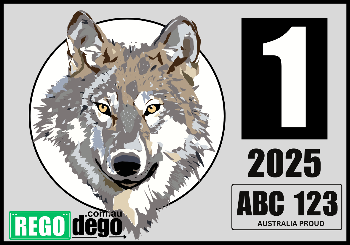 Wolf - REGO Reminder Sticker