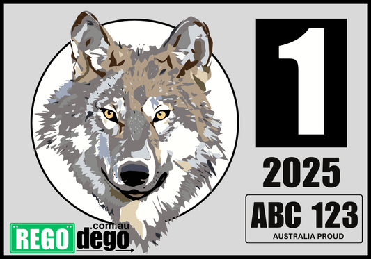 Wolf - REGO Reminder Sticker